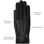 Zwarte Leren Handschoenen Dames – Schwartz & von Halen® – Premium Leren Handschoenen - 10