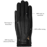 Zwarte Leren Handschoenen Dames – Schwartz & von Halen® – Premium Leren Handschoenen - 10