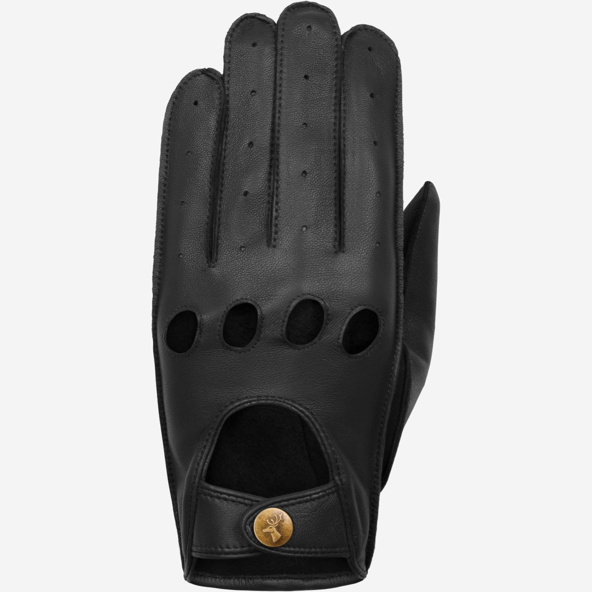 Gosling - black – Classic men's lambskin driving gloves with touchscreen feature - Schwartz & von Halen - US - 1