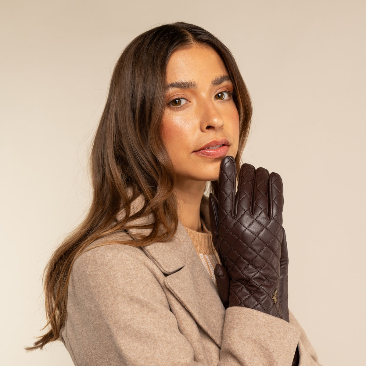 Leren Dames Handschoenen Bruin Kira – Schwartz & von Halen® – Premium Leren Handschoenen - 10