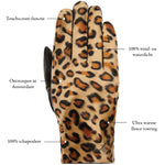 Dames Leren Handschoenen Luipaard Print – Schwartz & von Halen® – Premium Leren Handschoenen - 14
