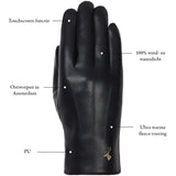 Vegan Leren Handschoenen Zwart Musk – Schwartz & von Halen® – Premium Leren Handschoenen - 12