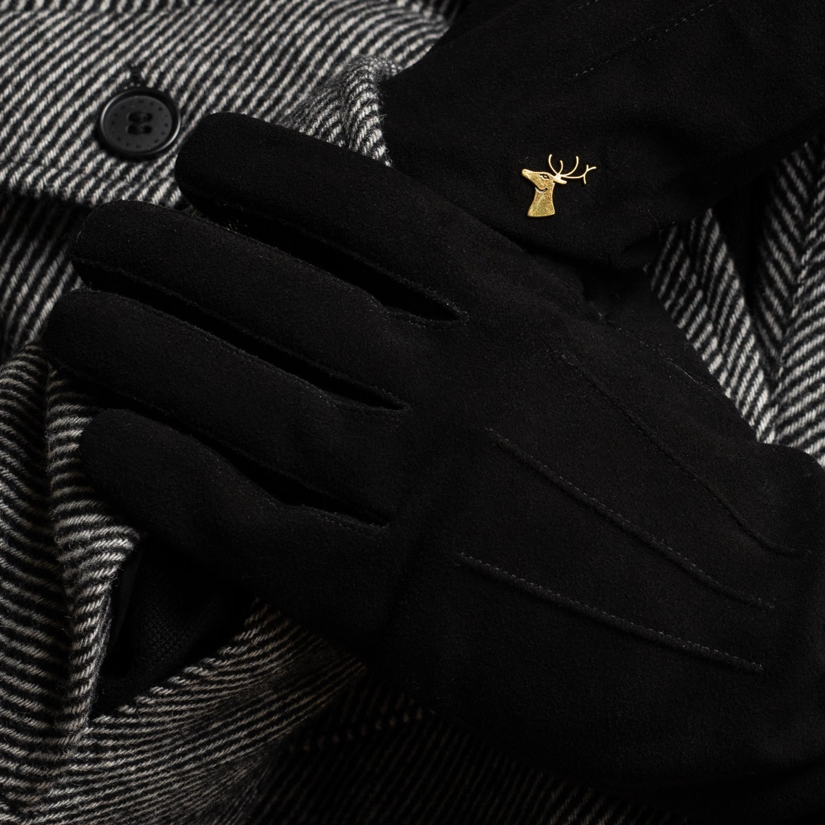 Suède Heren Handschoenen Zwart Rex  – Schwartz & von Halen® – Premium Leren Handschoenen - 10