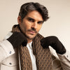Rex (brown) - suede goatskin leather gloves with luxurious wool/cashmere lining  - Schwartz & von Halen - US - 8