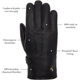 Zwarte Leren Handschoenen Heren Rogan – Schwartz & von Halen® – Premium Leren Handschoenen - 12