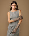 Rosemary Mid-forearm (taupe) - Damenhandschuhe aus Lammleder mit Seidenfutter & Touchscreen-Funktion