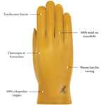 Gele Leren Handschoenen Dames Sarah – Schwartz & von Halen® – Premium Leren Handschoenen - 10