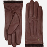 Scarlett - hertenleren (American deerskin) handschoenen met warme wollen voering