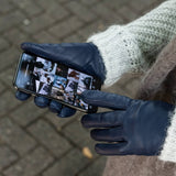 Leren Handschoenen Navy Blauw Dames – Schwartz & von Halen® – Premium Leren Handschoenen - 5