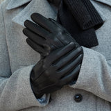 Zwarte Leren Handschoenen Heren Nixon  – Schwartz & von Halen® – Premium Leren Handschoenen - 7