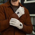Gebreide Wollen Handschoenen Beige Hudson  – Schwartz & von Halen® – Premium Leren Handschoenen - 11