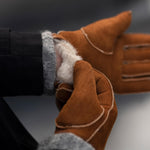 Bruine Suede Handschoenen Heren – Schwartz & von Halen® – Premium Leren Handschoenen -  7