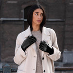 Leren Dames Handschoenen Zwart Ivy – Schwartz & von Halen® – Premium Leren Handschoenen - 9